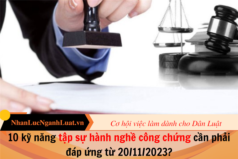 10 kỹ năng tập sự hành nghề công chứng cần phải đáp ứng từ 20/11/2023?