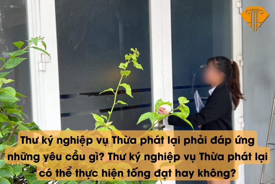 Thư ký nghiệp vụ Thừa phát lại phải đáp ứng những yêu cầu gì? Thư ký nghiệp vụ Thừa phát lại có thể thực hiện tống đạt hay không?